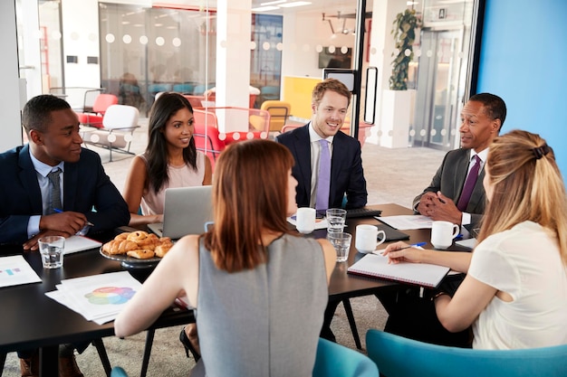 Agile team collaborating during sprint planning