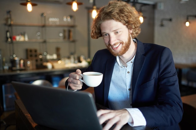 Executive reviewing strategic programme portfolio